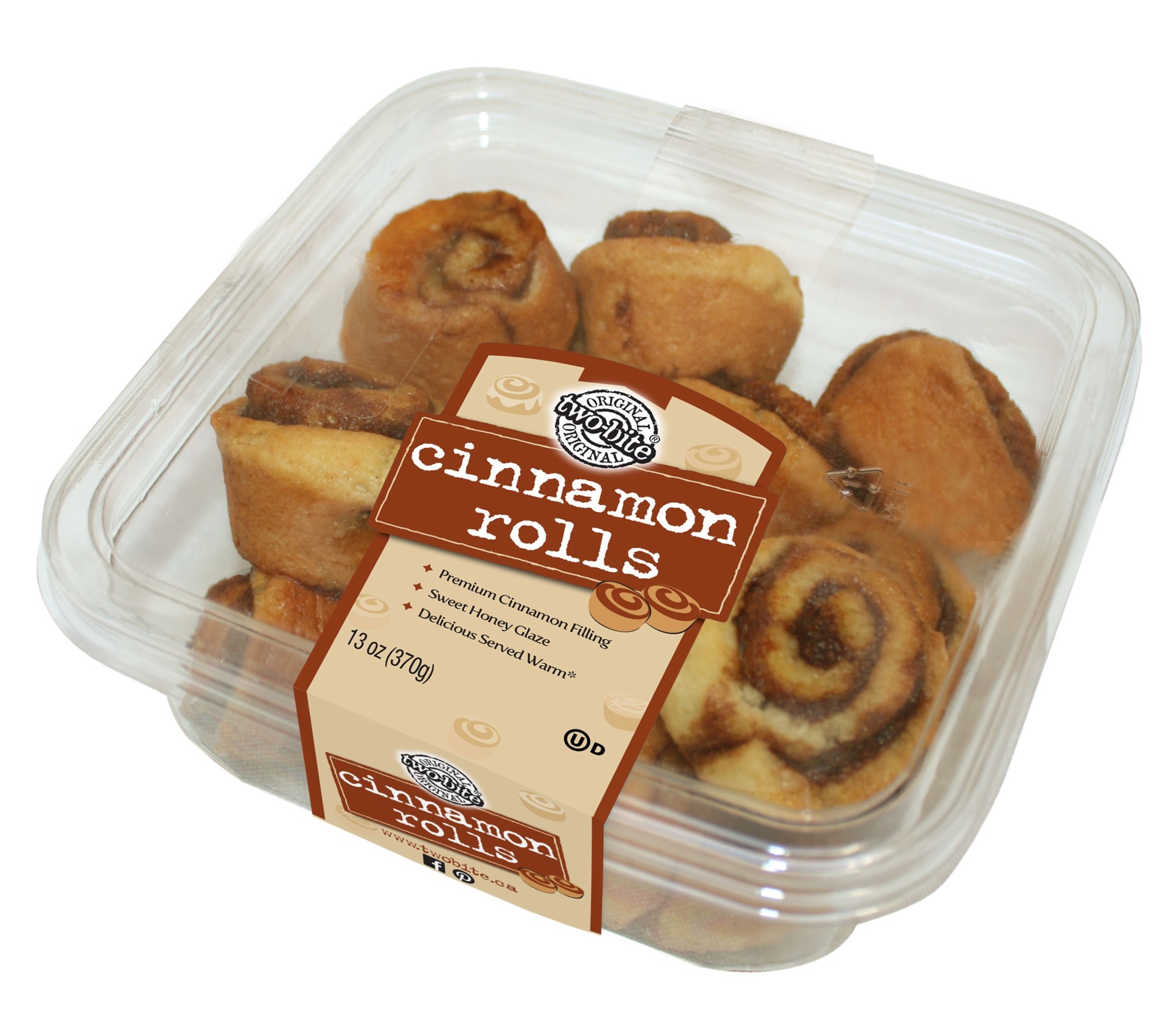 slide 1 of 1, two-bite Cinnamon Rolls, 13 oz