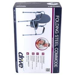 Drive Medical Steel Folding Frame Commode