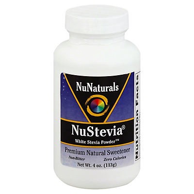 slide 1 of 1, NuNaturals NuStevia White Stevia Powder, 4 oz