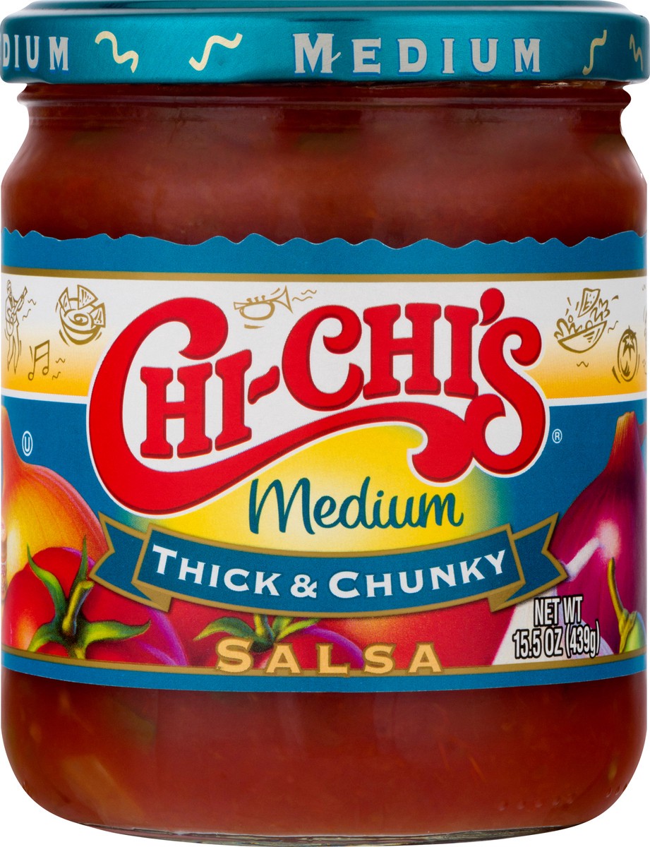 slide 1 of 12, Chi-Chi's Medium Salsa, 15.5 oz