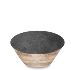 ROOM & RETREAT RR MELAMINE SERVING BOWL FAUX WOOD STONE