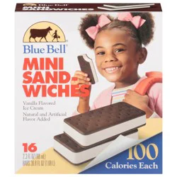 Blue Bell Mini Vanilla Ice Cream Sandwiches