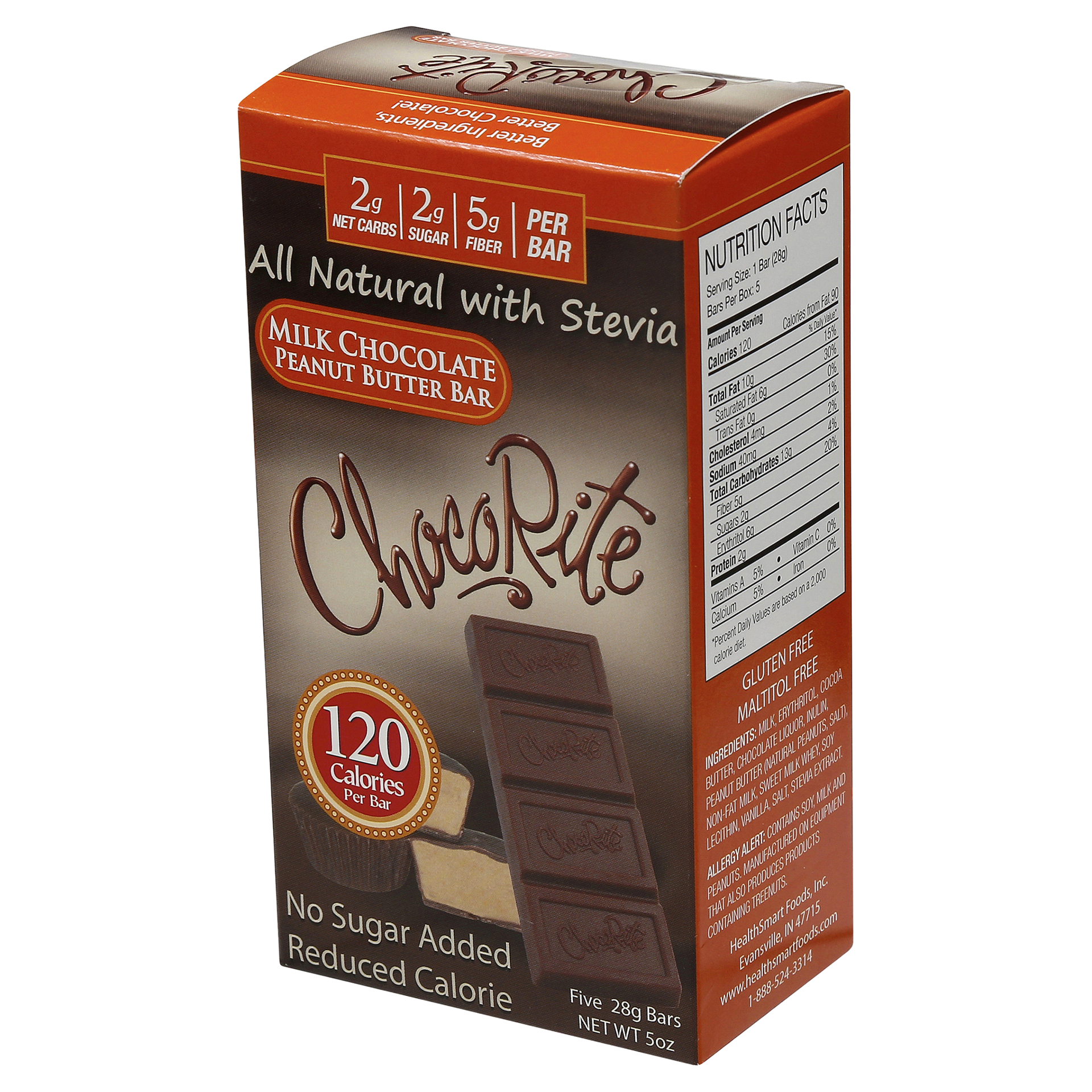 slide 9 of 25, ChocoRite ChocoRote Milk Chocolate Peanut Butter Bar, 5 ct