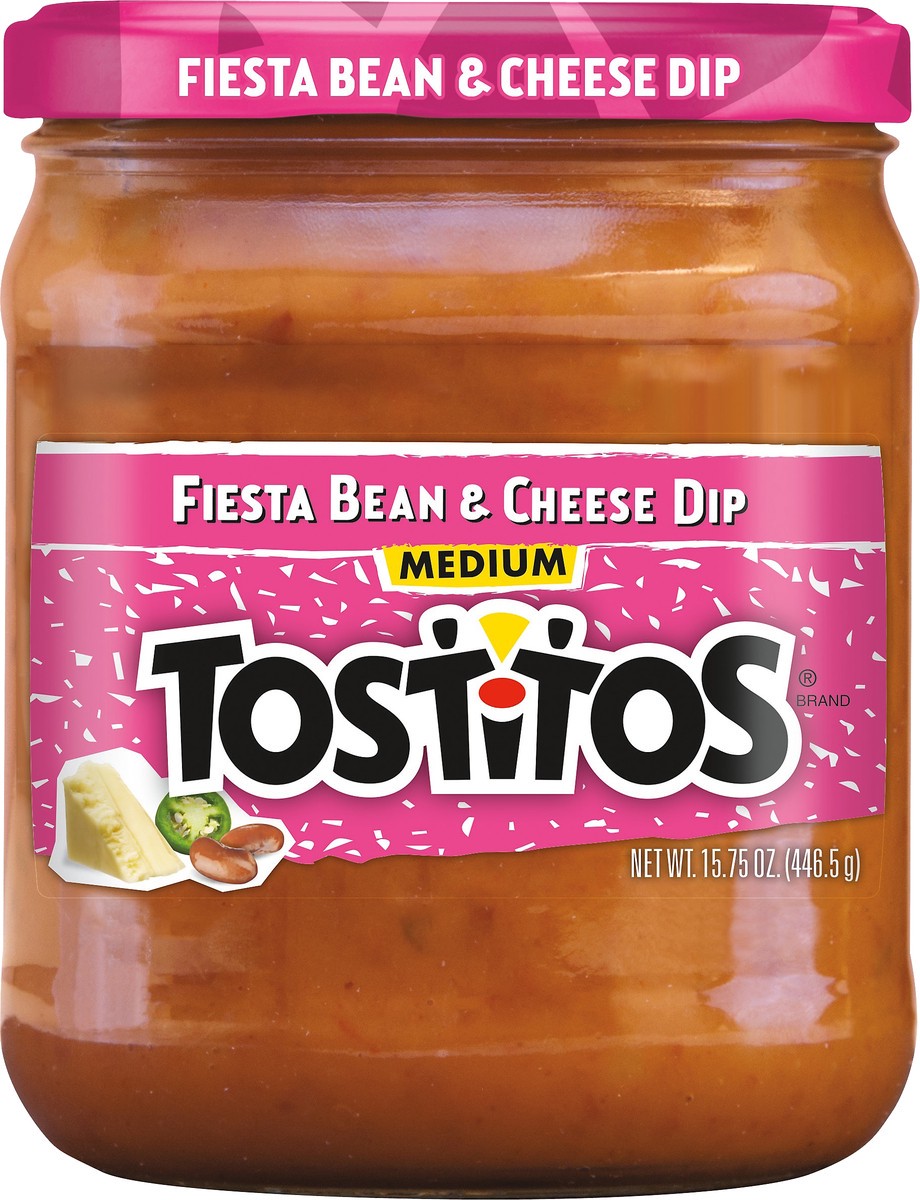 slide 2 of 4, Tostitos Medium Fiesta Bean & Cheese Dip 15.75 oz, 15.75 oz