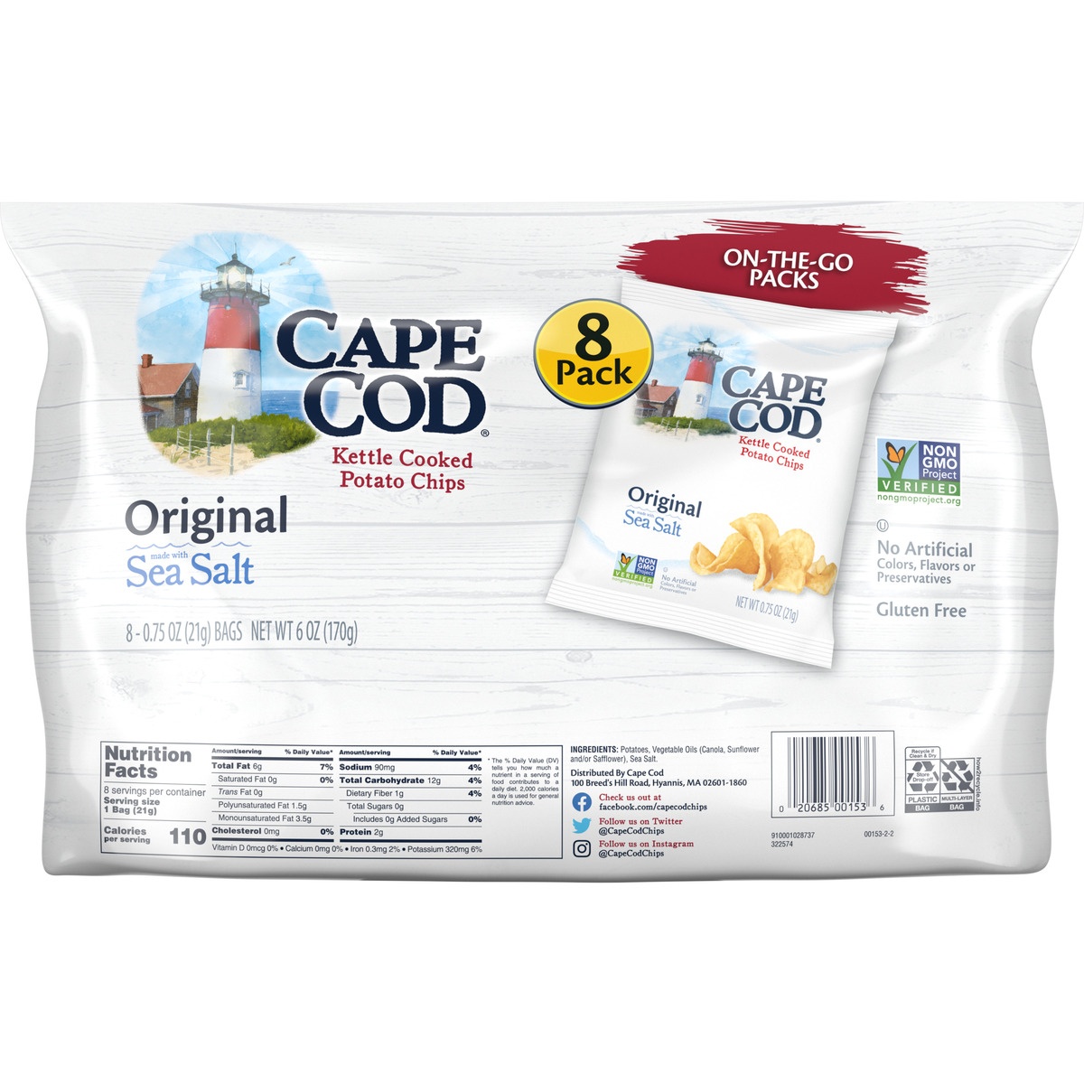 slide 10 of 11, Cape Cod Original Multipack, 6 oz