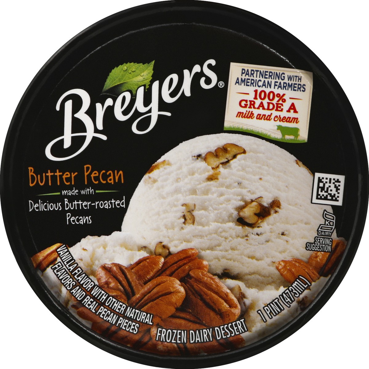 slide 7 of 7, Breyer's Breyers Frozen Dairy Dessert Butter Pecan, 16 oz, 16 oz