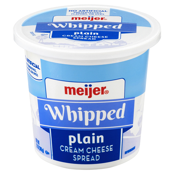 slide 1 of 2, Meijer Whipped Cream Cheese, 12 oz