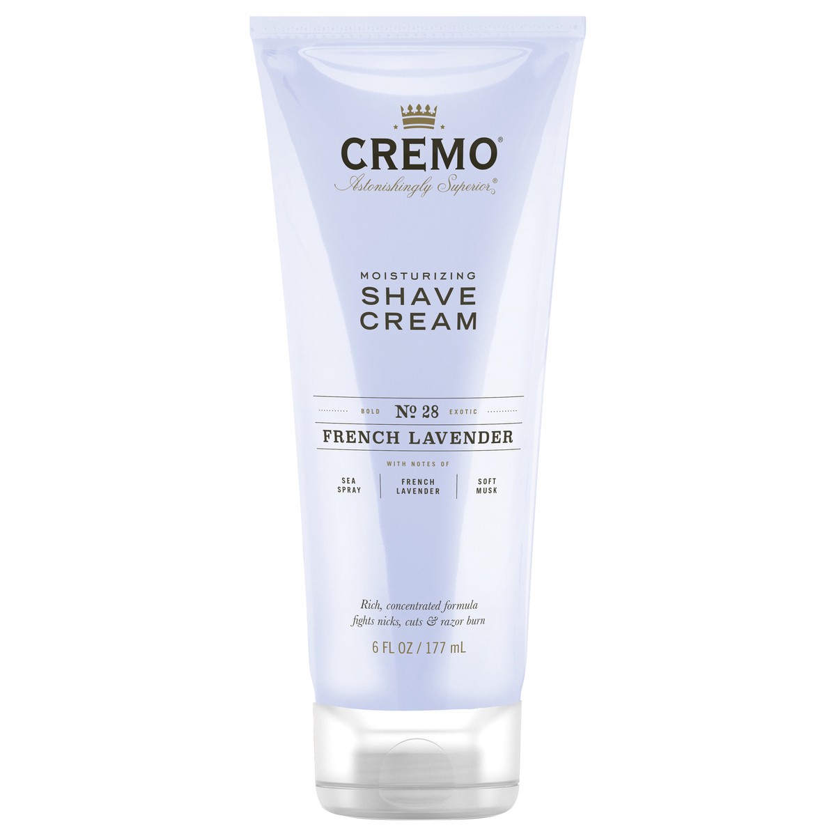 slide 1 of 7, Cremo French Lavender Moisturizing Shave Cream, 6 fl oz