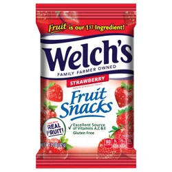 Welch's Strawberry Fruit Snacks 5oz Peg Bag