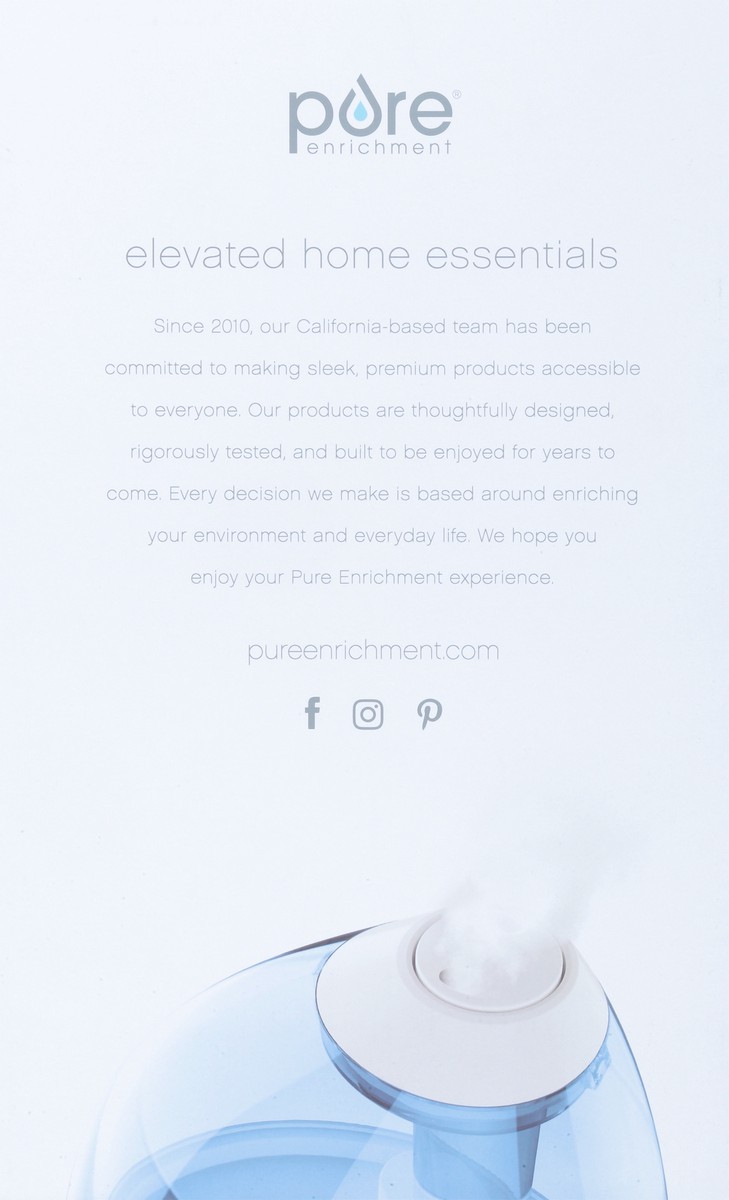 slide 2 of 12, Pure Enrichment Mistaire XL Ultrasonic Cool Mist Humidifier 1 ea, 1 ct