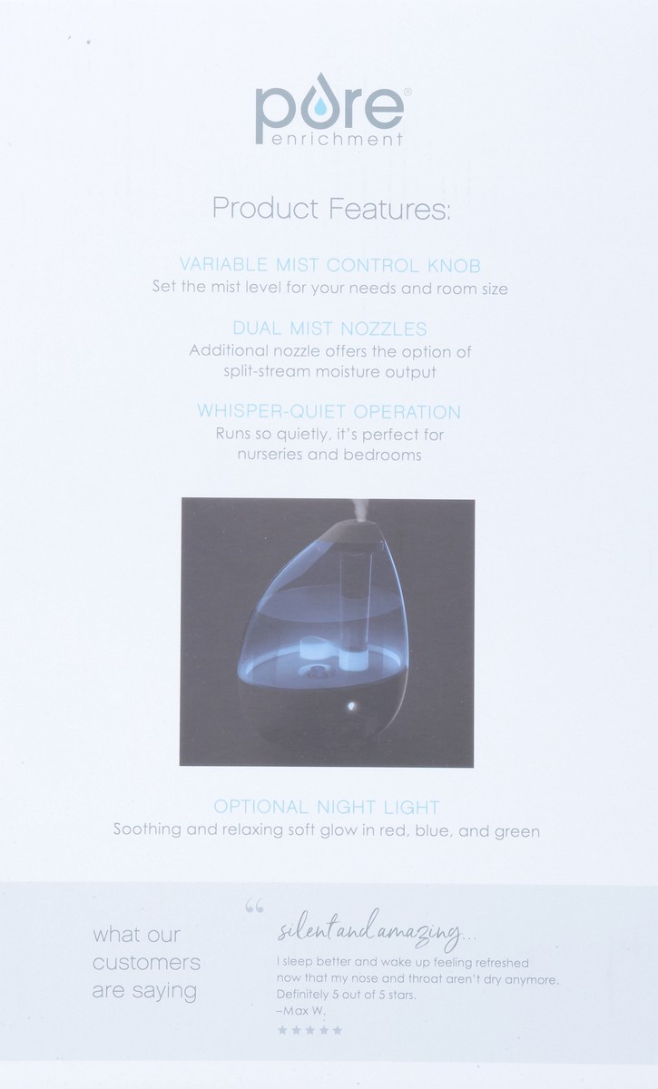 slide 5 of 12, Pure Enrichment Mistaire XL Ultrasonic Cool Mist Humidifier 1 ea, 1 ct
