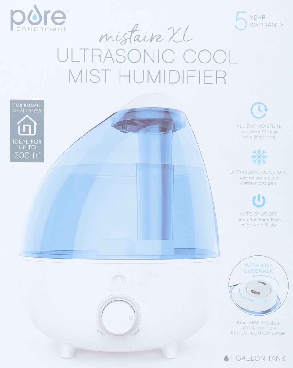 slide 3 of 12, Pure Enrichment Mistaire XL Ultrasonic Cool Mist Humidifier 1 ea, 1 ct