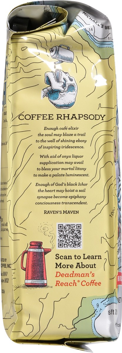 slide 8 of 9, Raven's Brew Coffee Deadman's Reach Dark Roast Coffee Ground- 12 oz, 12 oz