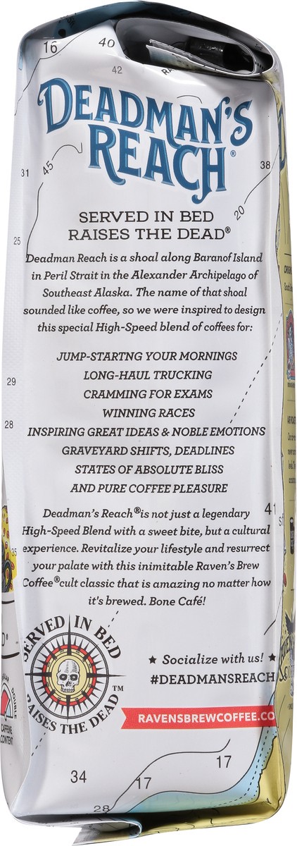 slide 4 of 9, Raven's Brew Coffee Deadman's Reach Dark Roast Coffee Ground- 12 oz, 12 oz