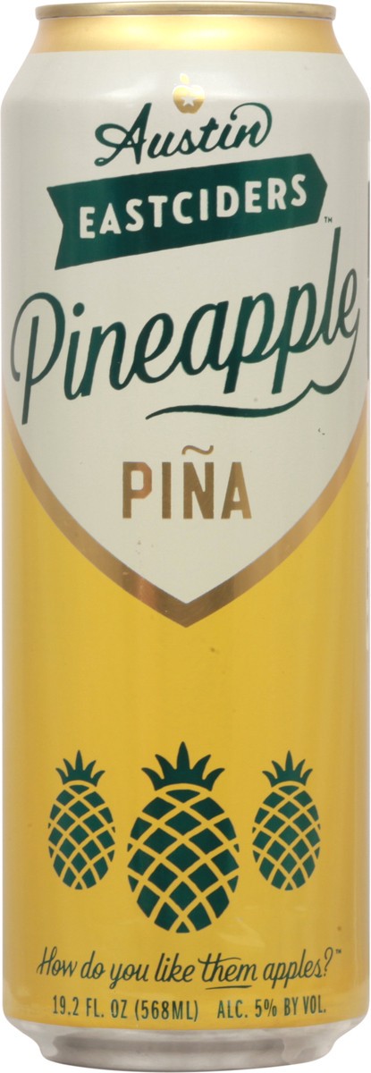 slide 1 of 9, Austin Eastciders Pineapple Beer 19.2 fl oz Can, 19.20 fl oz