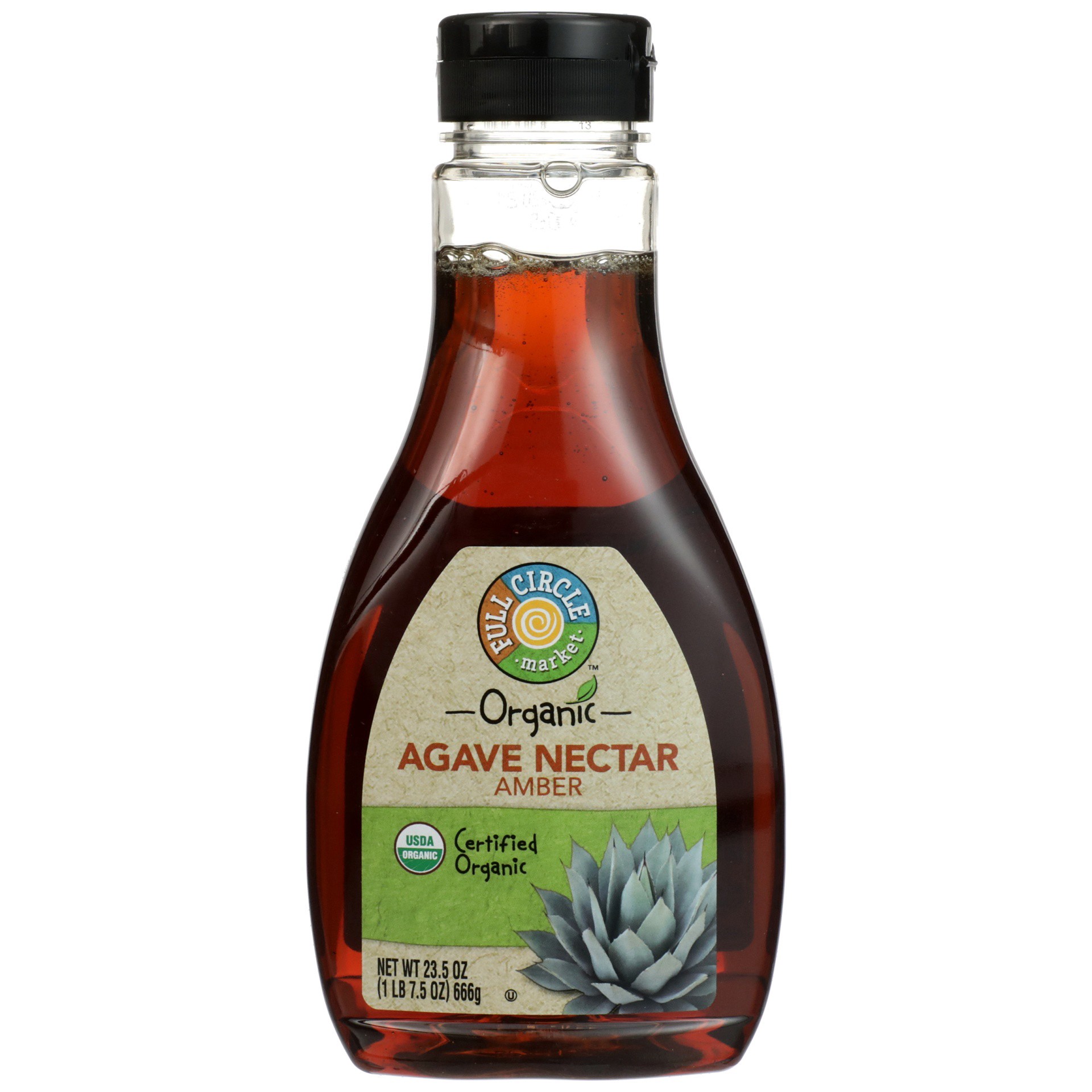 slide 1 of 6, Full Circle Market Organic Amber Agave Nectar Sweetener, 23.5 fl oz