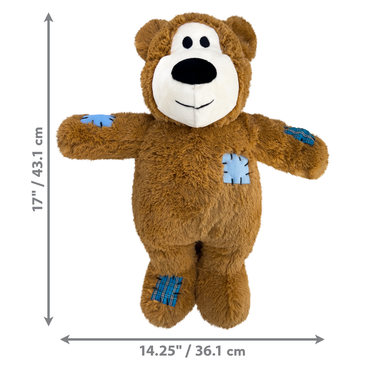 slide 2 of 4, Kong Wild Knots Jumbo Bear, 1 ct