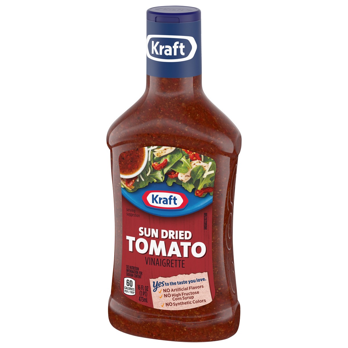 slide 14 of 15, Kraft Sun Dried Tomato Vinaigrette Salad Dressing, 16 fl oz Bottle, 16 fl oz