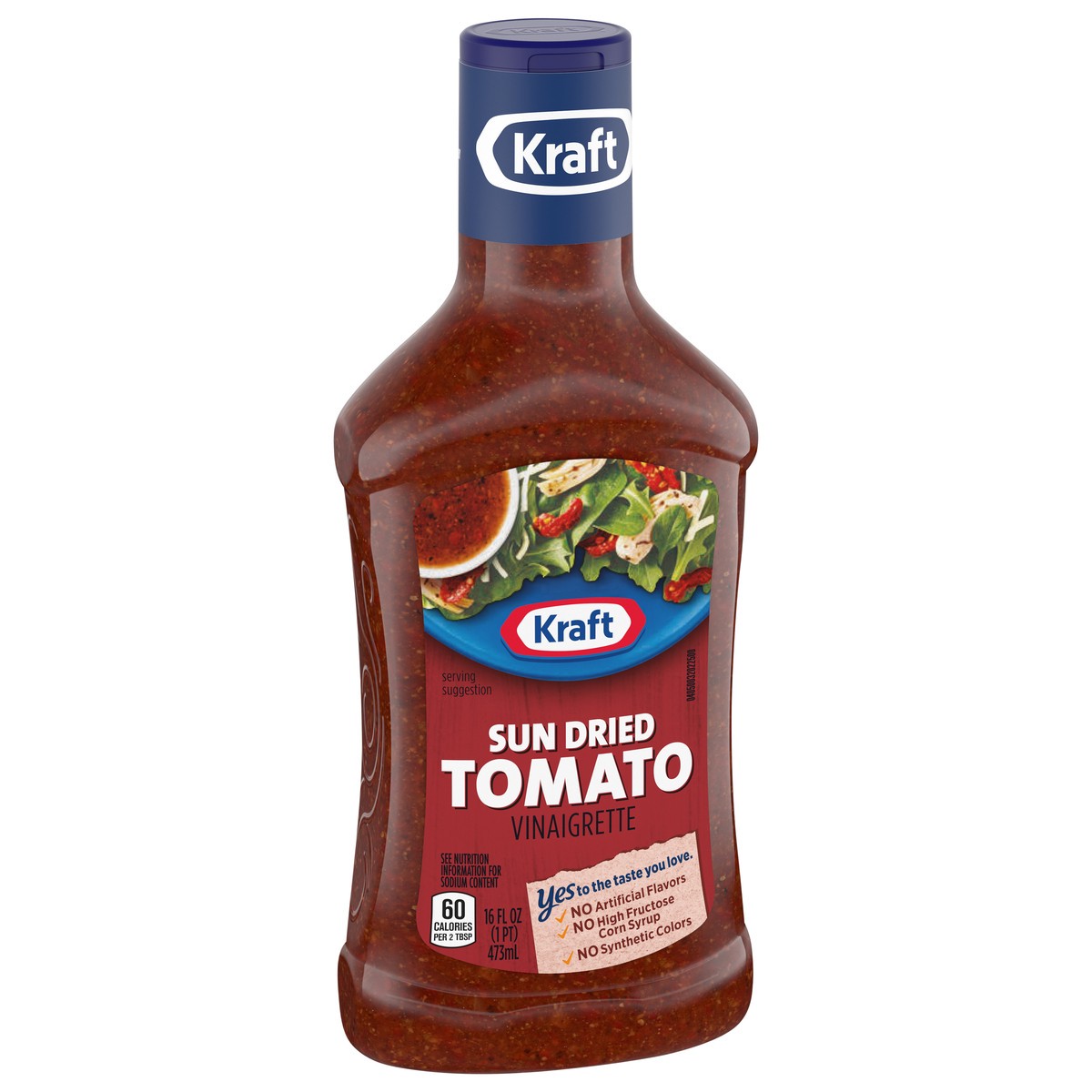 slide 2 of 15, Kraft Sun Dried Tomato Vinaigrette Salad Dressing, 16 fl oz Bottle, 16 fl oz