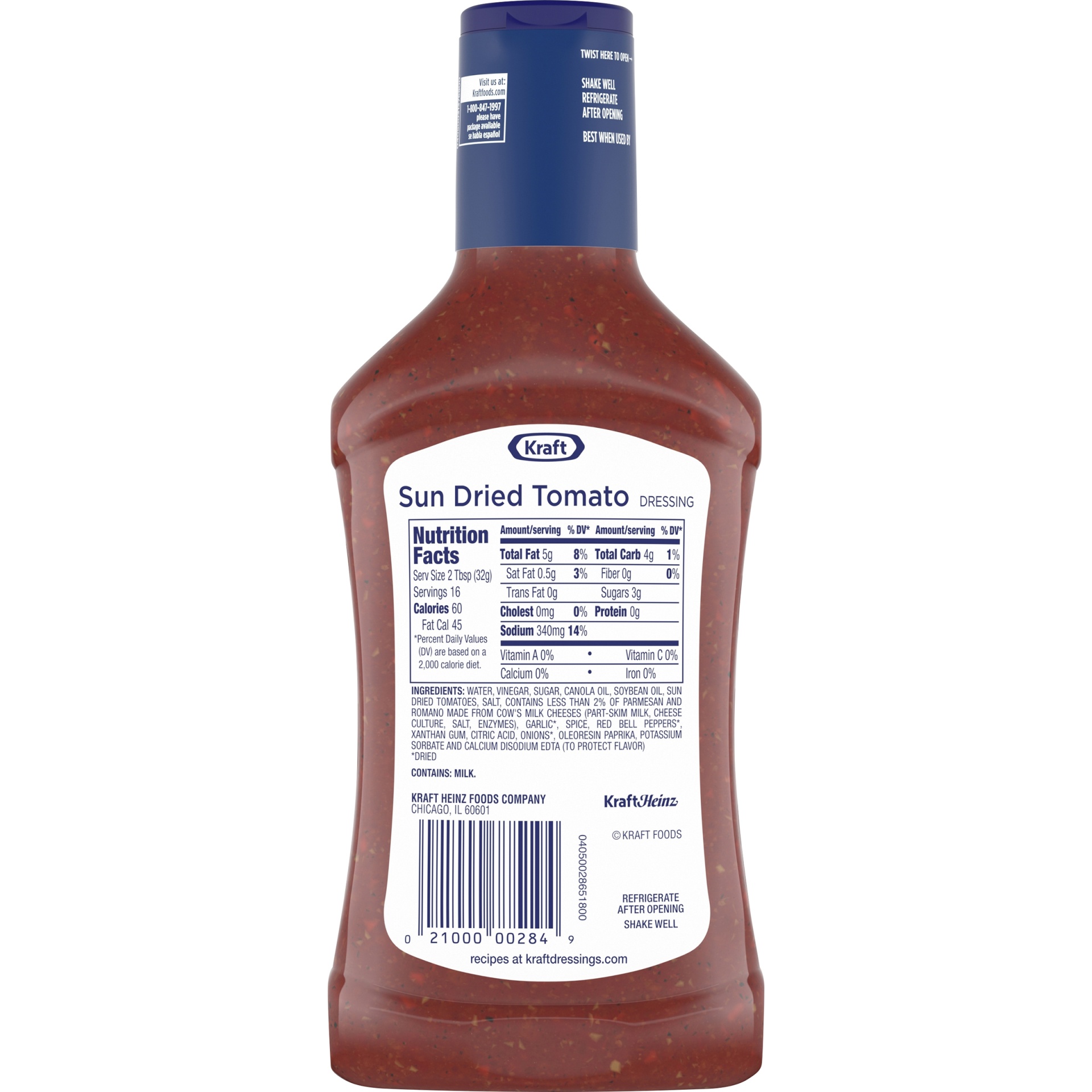 Kraft Sun Dried Tomato Vinaigrette Salad Dressing 16 fl oz Shipt