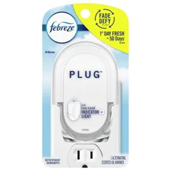 Febreze Plug In Air Freshener, Odor-Fighting Scented Oil Warmer Device, 1 Count