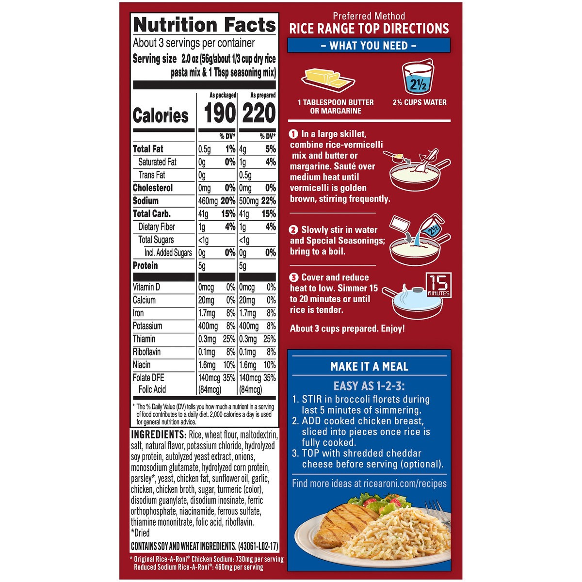 slide 6 of 6, Rice-A-Roni Food Mix, 6.9 oz