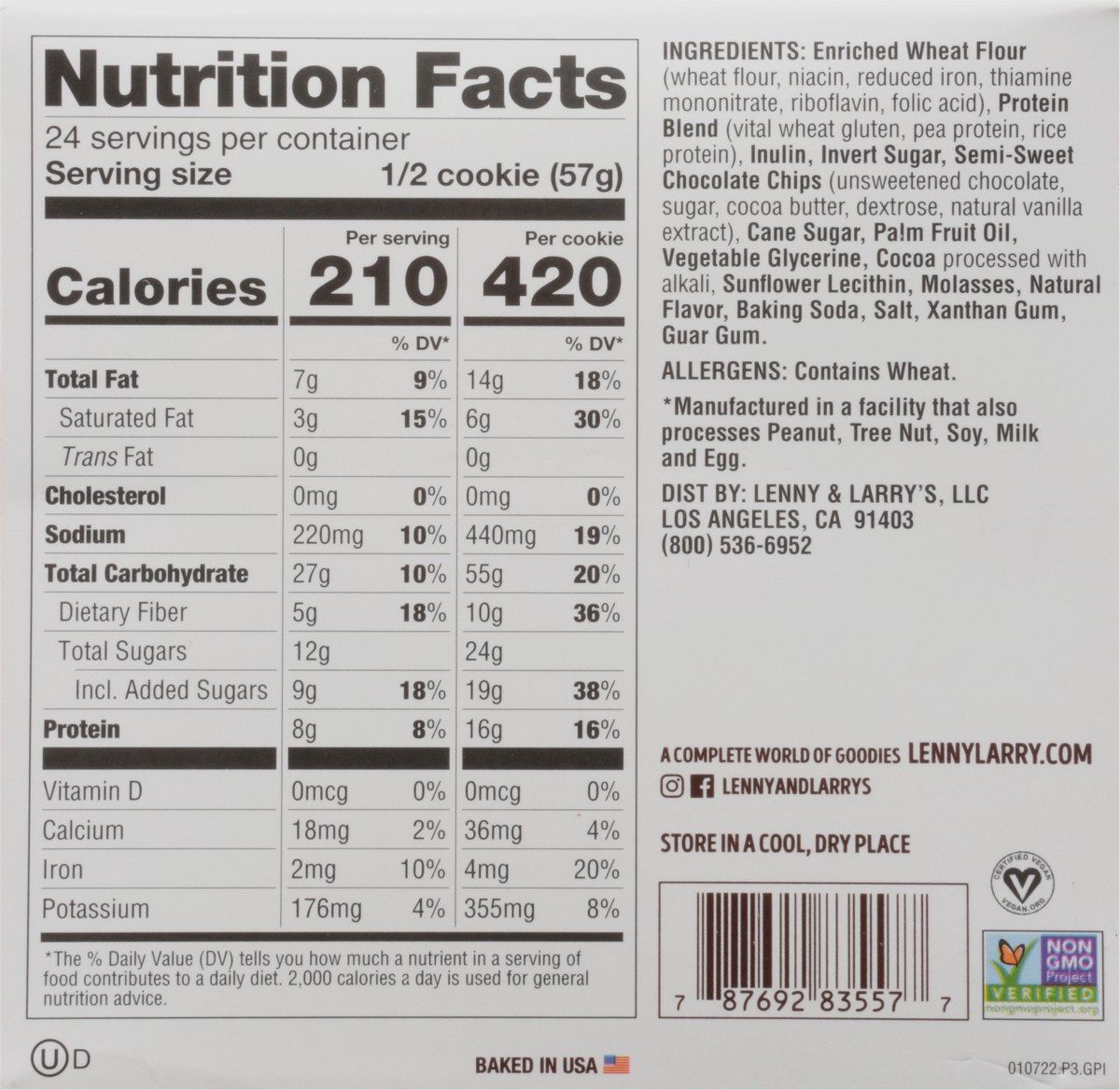slide 13 of 13, The Complete Cookie Double Chocolate Cookies Cookies - 12 ct, 12 ct