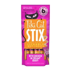Tiki Cat Stix Wet Cat Treats, Chicken, 3 oz. Pouch