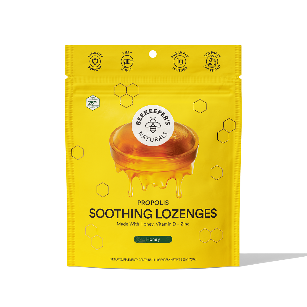 slide 1 of 2, Beekeeper Naturals Soothing Honey Lozenges, 14 ct