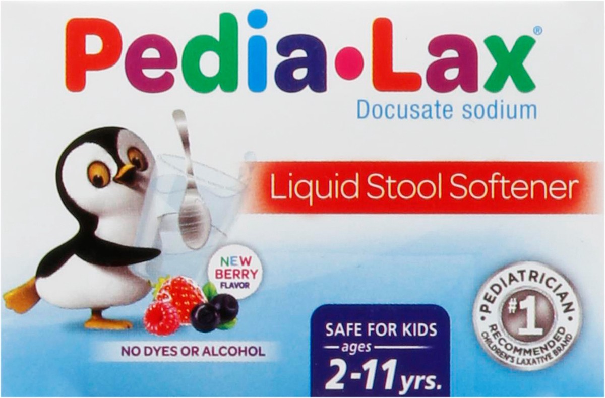 slide 8 of 9, Pedia-Lax Liquid Stool Softener for Kids Ages 2-11 - Berry Flavor - 4 fl oz, 4 oz