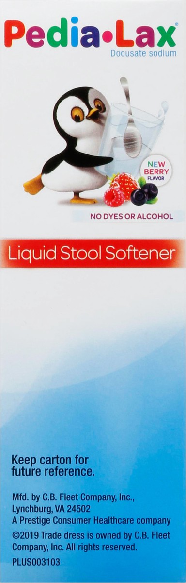 slide 3 of 9, Pedia-Lax Liquid Stool Softener for Kids Ages 2-11 - Berry Flavor - 4 fl oz, 4 oz