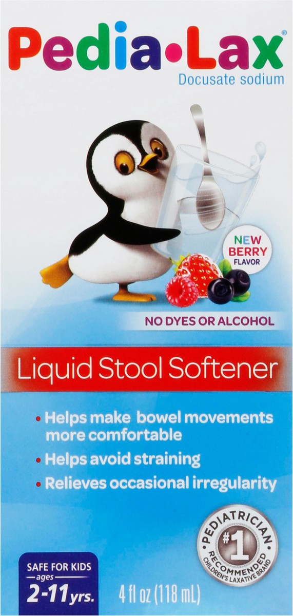 slide 7 of 9, Pedia-Lax Liquid Stool Softener for Kids Ages 2-11 - Berry Flavor - 4 fl oz, 4 oz