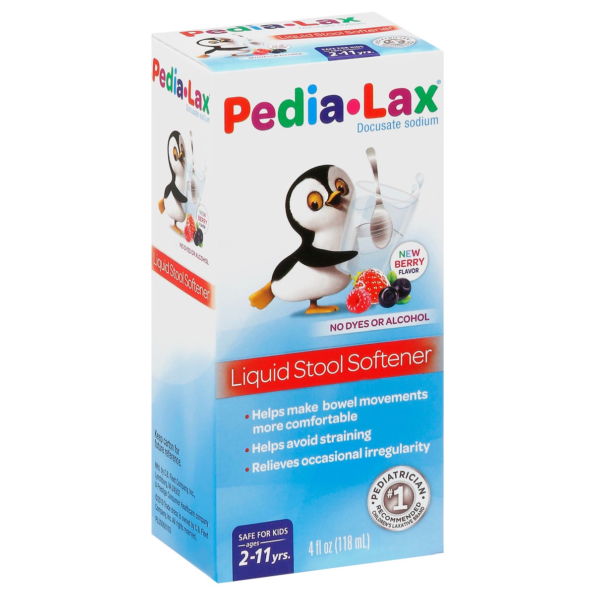 slide 4 of 9, Pedia-Lax Liquid Stool Softener for Kids Ages 2-11 - Berry Flavor - 4 fl oz, 4 oz