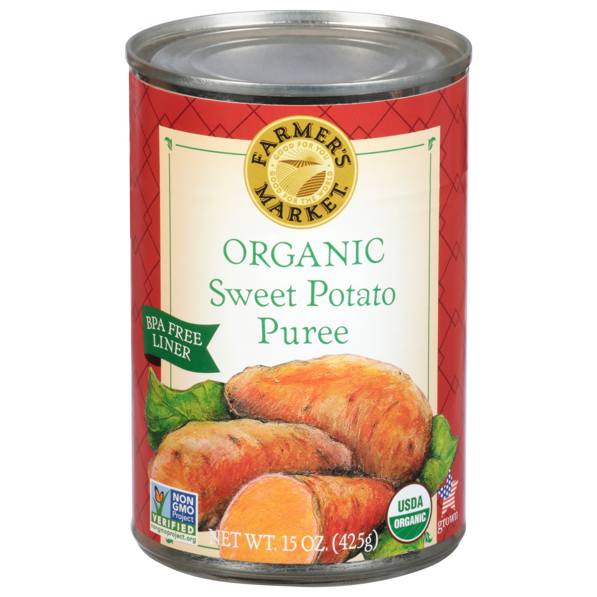 slide 3 of 14, Farmer's Market Organic Sweet Potato Puree, 15 oz