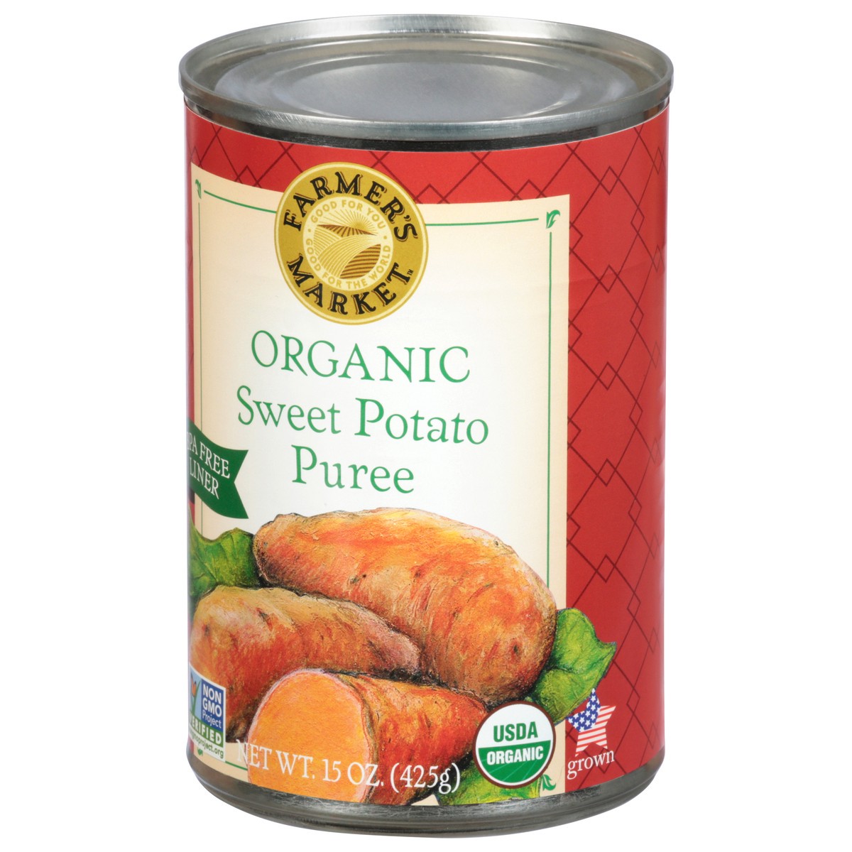 slide 13 of 14, Farmer's Market Organic Sweet Potato Puree, 15 oz