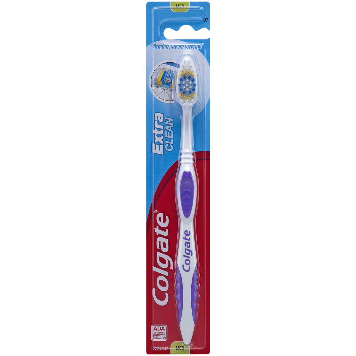 slide 1 of 1, Colgate Extra Clean Full Head Toothbrush, Medium, 1 ct