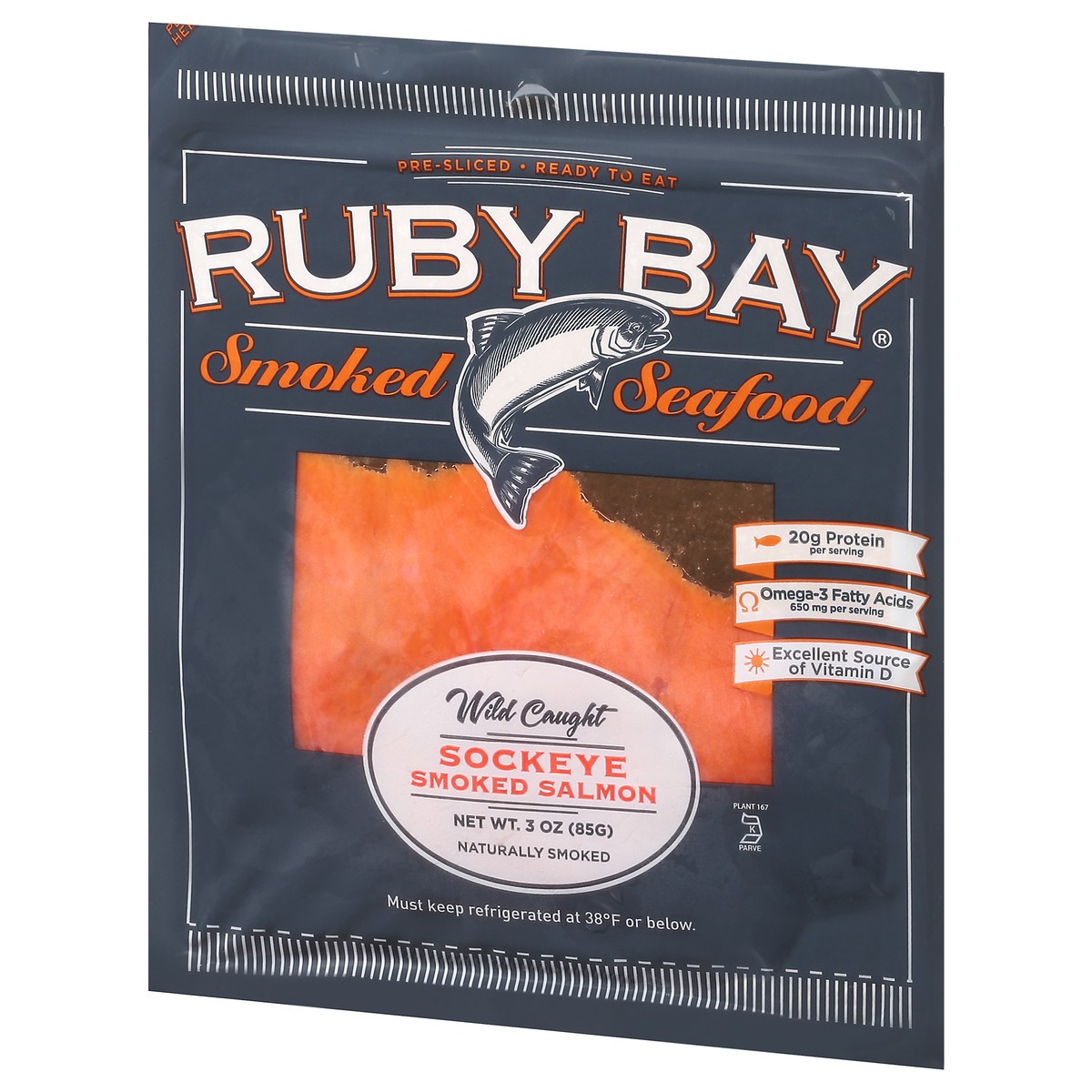 slide 7 of 12, Ruby Bay Sockeye Smoked Salmon 3 oz, 3 oz