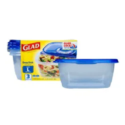 Glad Deep Dish 64 oz Large Rectangle Container