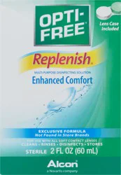 Opti-Free Replenish Multi-Purpose Enhanced Comfort Disinfecting Solution 2 fl oz