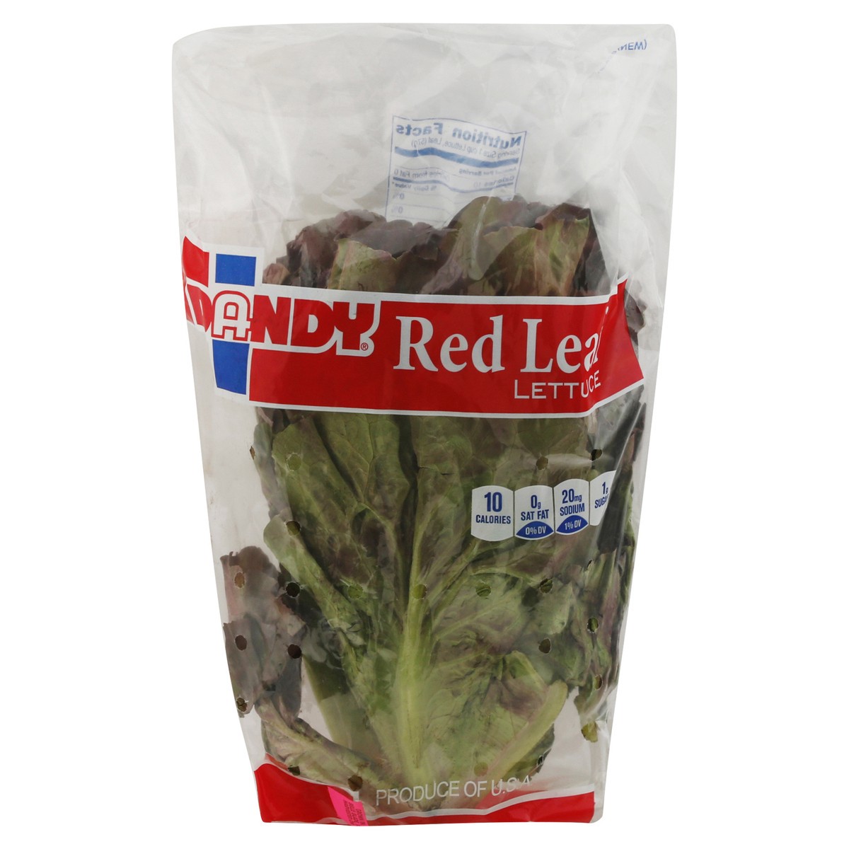 slide 1 of 9, Dandy Red Leaf Lettuce 1 ea, 1 ct