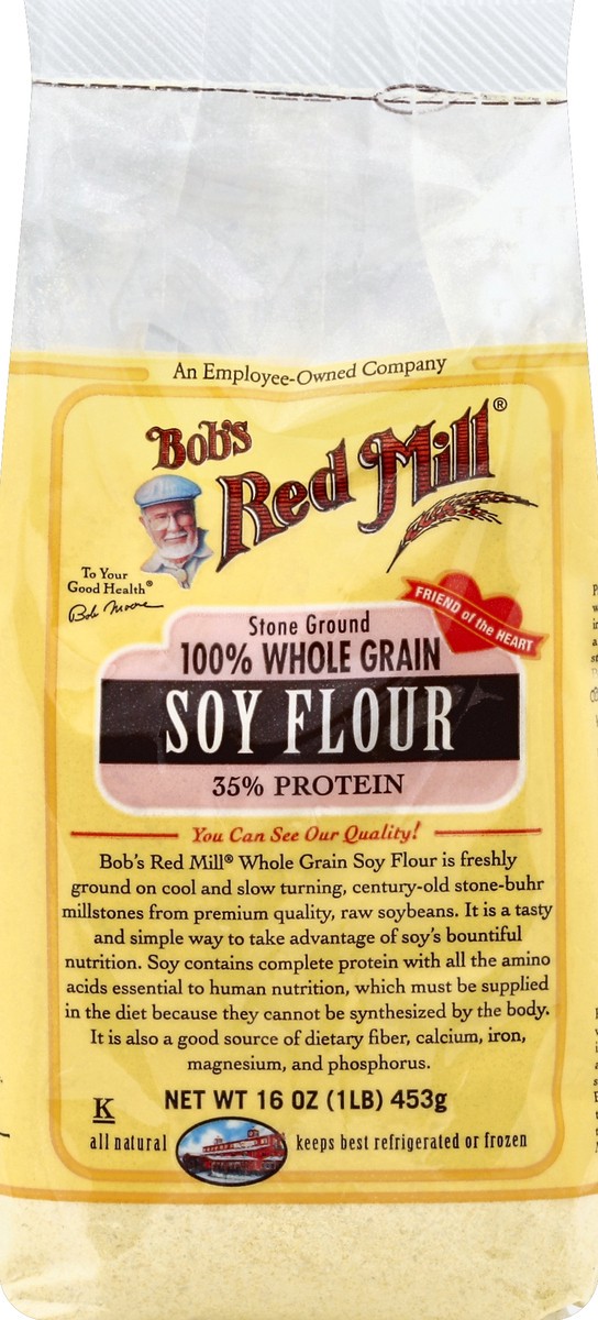 slide 5 of 5, Bob's Red Mill Soy Flour Stone Ground, 1 ct