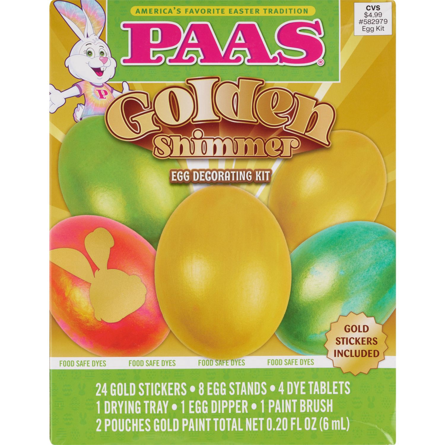 slide 1 of 1, PAAS Golden Shimmer Egg Kit, 1 ct