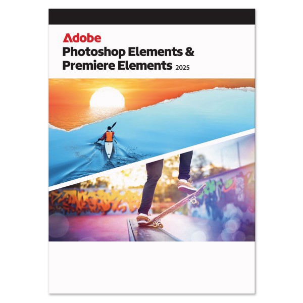 slide 1 of 1, Adobe Photoshop Elements 2025 & Premiere Elements 2025 For Mac And Pc, 3-Year Subscription, 1 ct