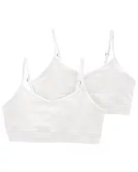 Carter's Carters Kid 2-Pack Bralettes White 8