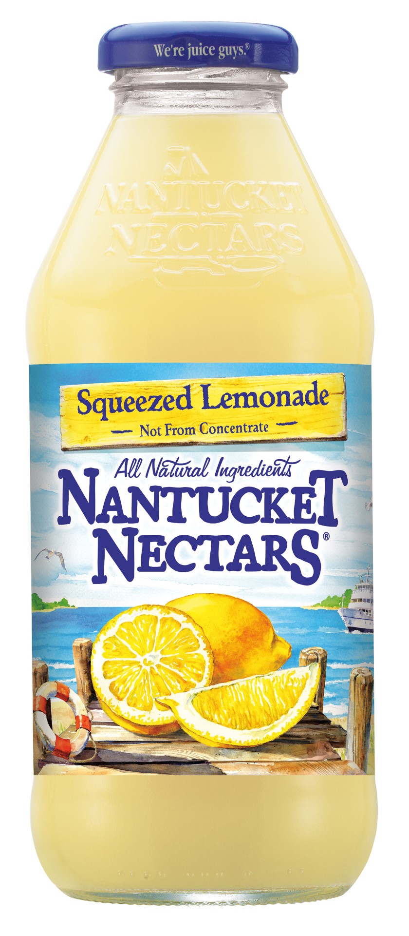 slide 1 of 4, Nantucket Nectars Squeezed Lemonade, 16 fl oz glass bottle, 16 fl oz