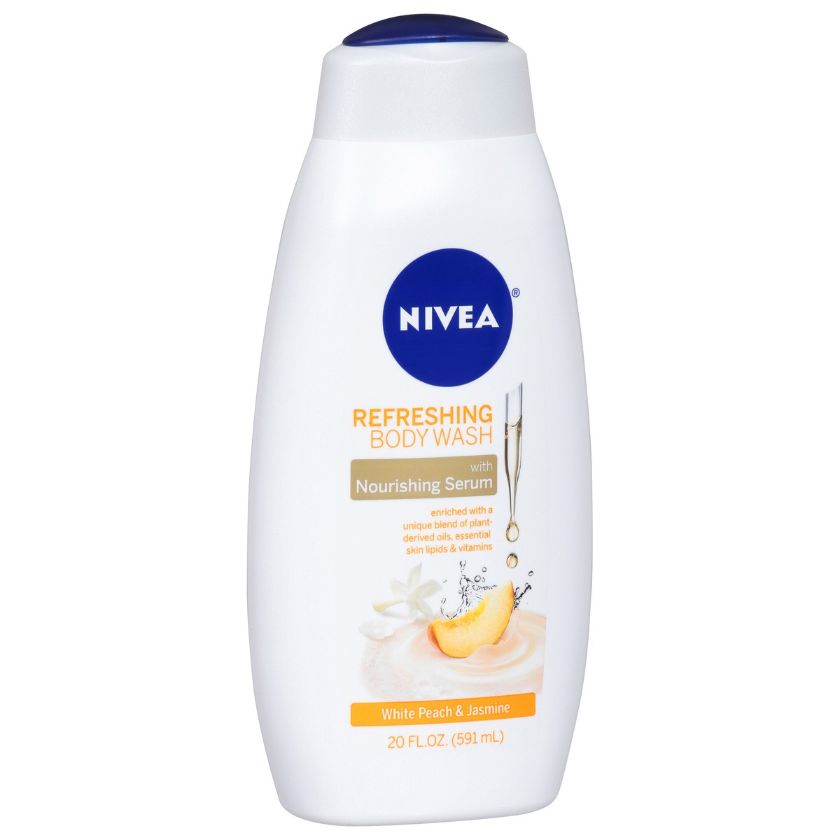 slide 2 of 9, Nivea White Peach Body Wash Refreshing, 20 fl oz