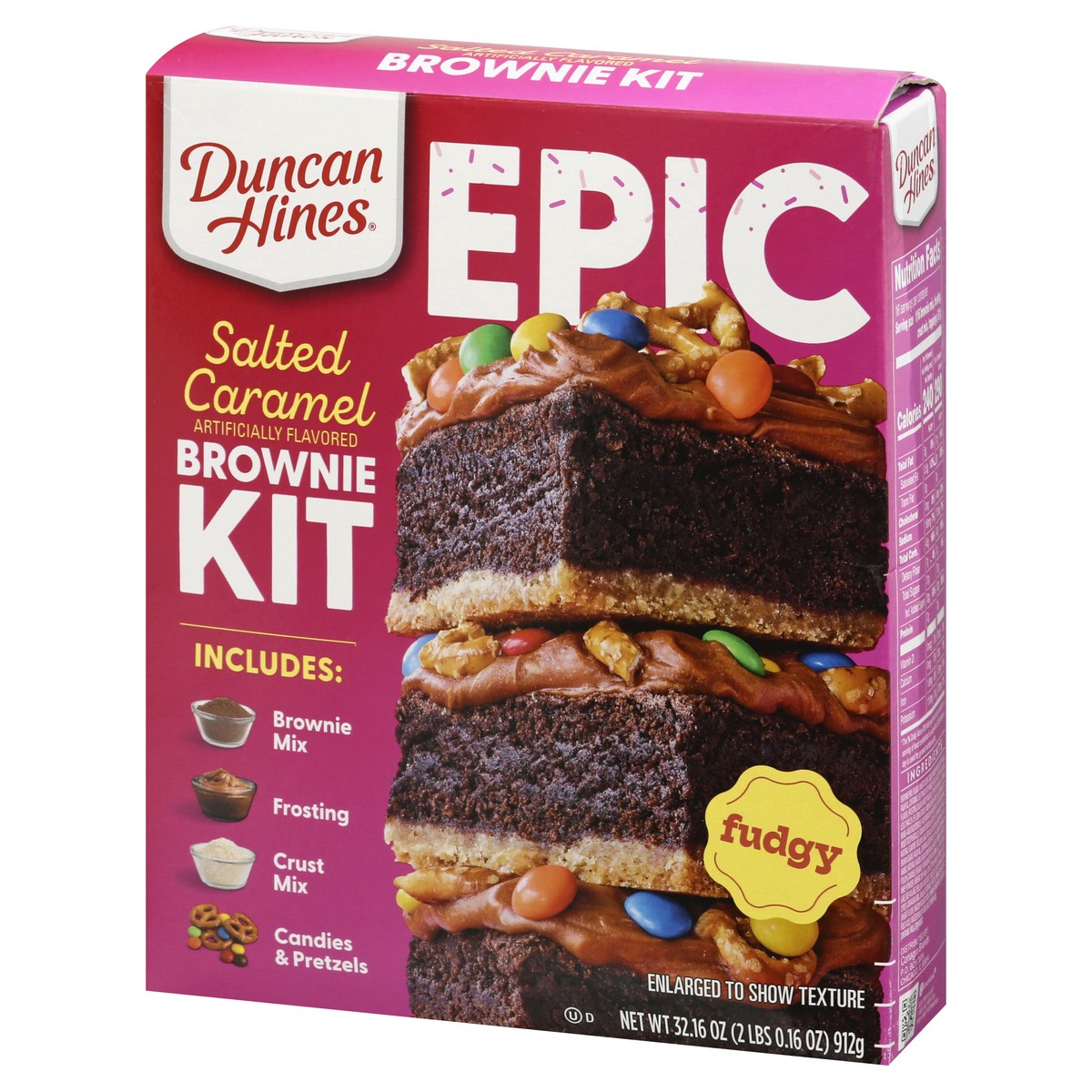 slide 10 of 10, Duncan Hines Epic Salted Caramel Brownie Kit 32.16 oz, 32.16 oz