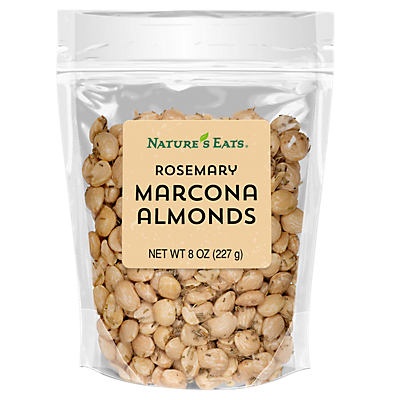 slide 1 of 1, Nature's Eats Rosemary Marcona Almonds, 8 oz