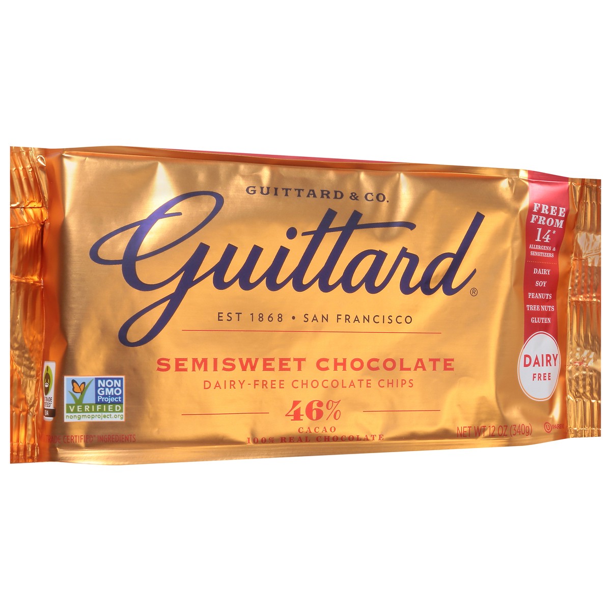 slide 4 of 9, Guittard Dairy-Free Semisweet Chocolate 12 oz, 12 oz