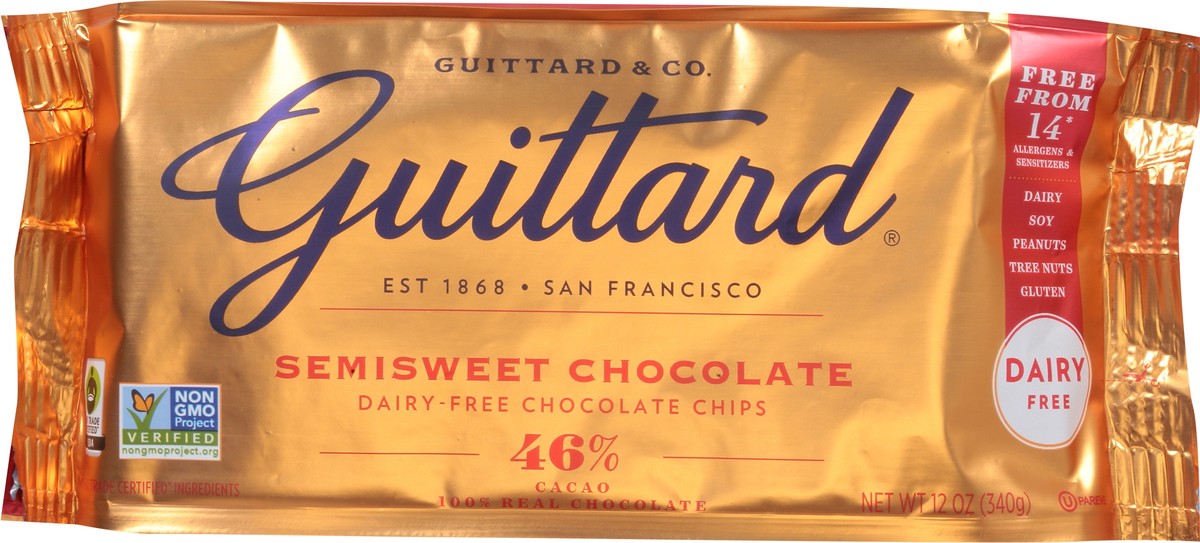 slide 8 of 9, Guittard Dairy-Free Semisweet Chocolate 12 oz, 12 oz